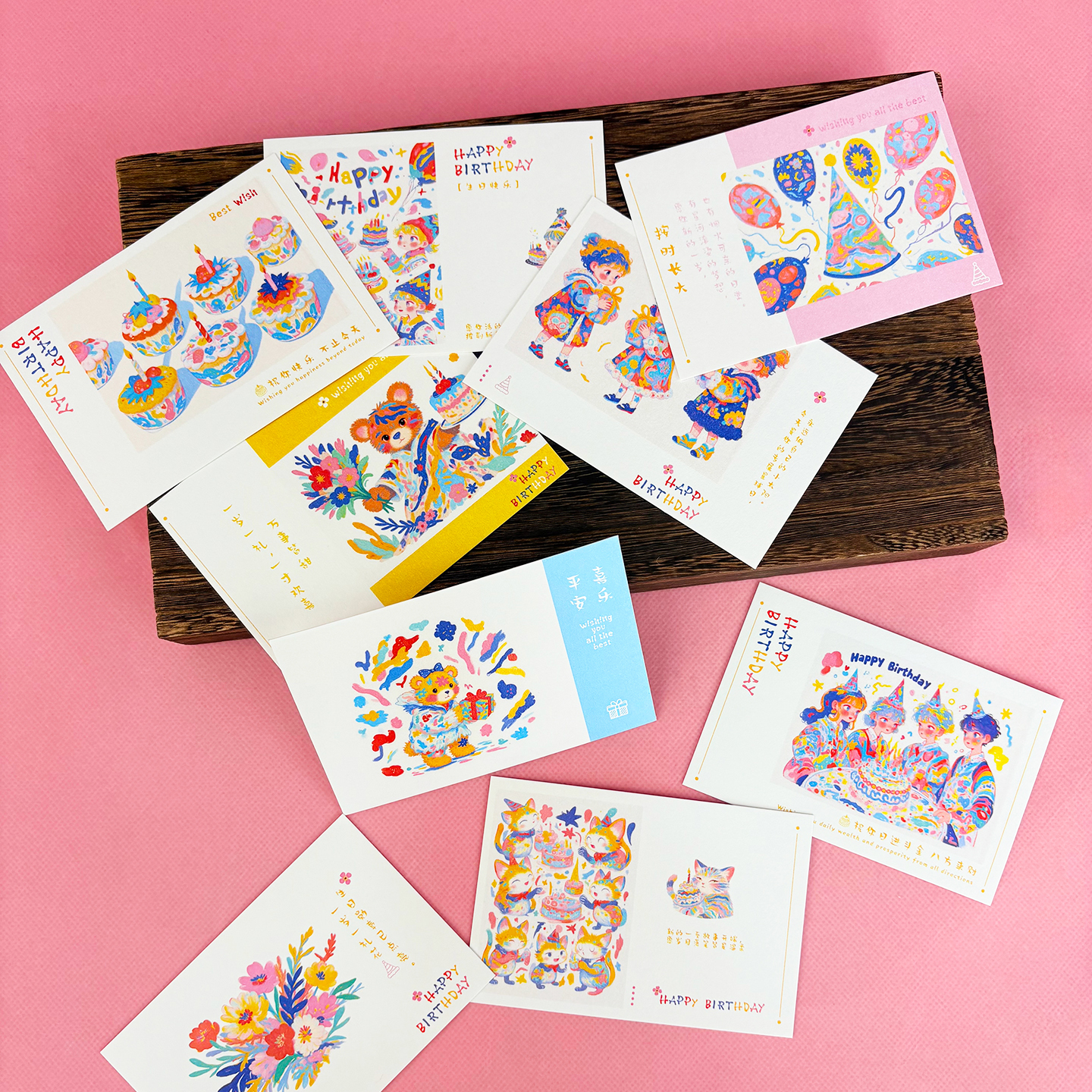 创意生日贺卡个性过生祝福留言卡