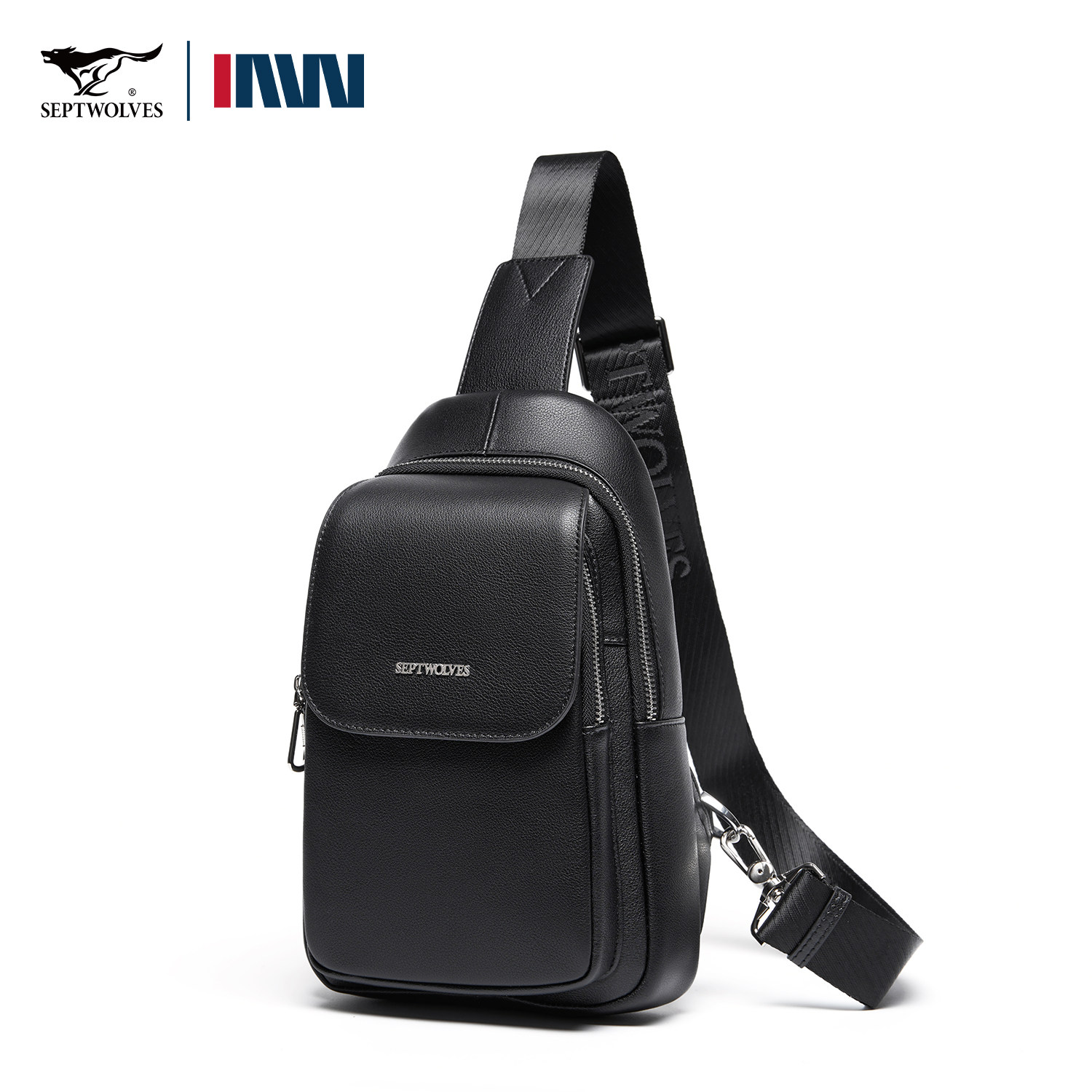 七匹狼真皮通勤胸包男士2025新款商务斜挎包大容量单肩包腰包挎包,箱包皮具/热销女包/男包,男士包袋,淘宝优惠券,粉丝福利购,淘宝优惠卷