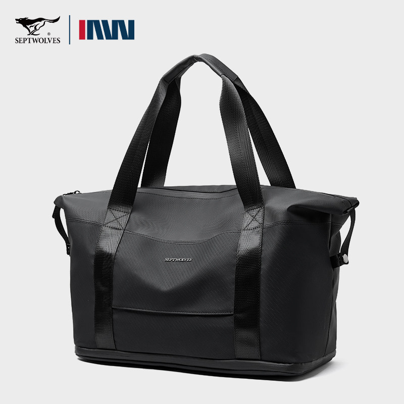 七匹狼短途旅行包男士新款大容量行李袋轻便单肩包商务出差手提包 - 七匹狼包袋旗舰店出品