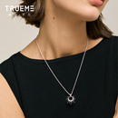 真我不凡S925纯银太阳神项链女2025新款 优雅气质小众设计感锁骨链