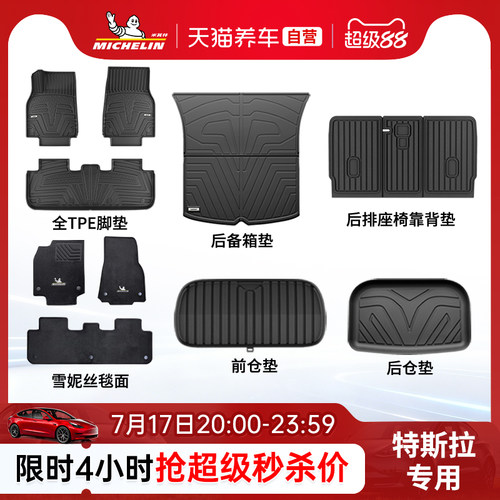 特斯拉专用注塑全TPE汽车脚垫