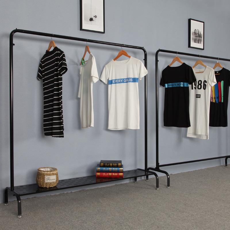 铁艺服装展示架 落地展示架复古 服装店衣架男女装落地架衣架