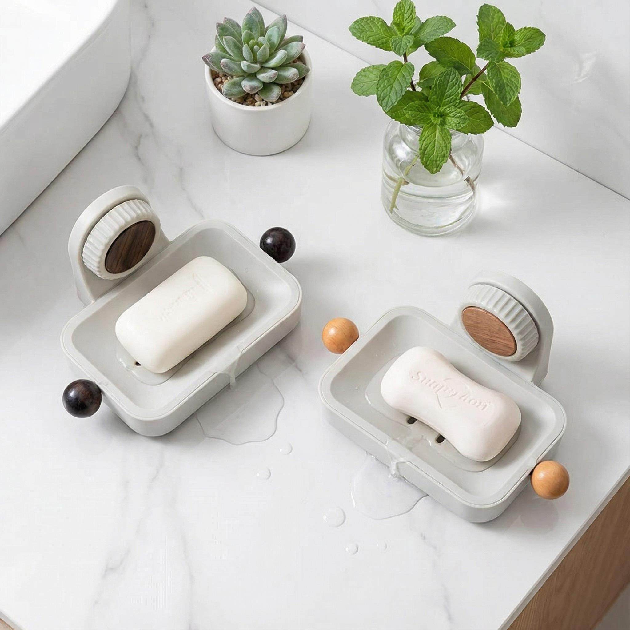 卫生间壁挂肥皂盒洗手台可拆卸免打孔沥水皂盒浴室收纳盒子壁挂式,家庭/个人清洁工具,皂盒,淘宝优惠券,粉丝福利购,淘宝优惠卷