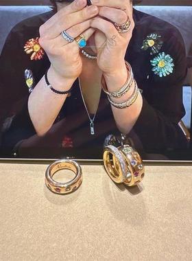 bigbang权志龙同款戒指GD应援周边情侣款意式丰盈风格叠戴指环