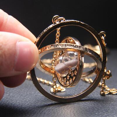 哈利波特时间时光转换器沙漏项链毛衣链 速卖通ebay 电影周边饰品