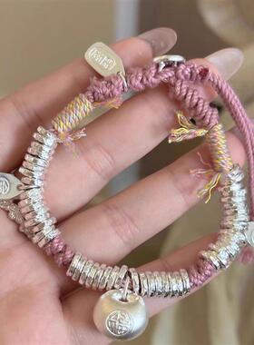 小胖福盘缠编绳手链轻奢众