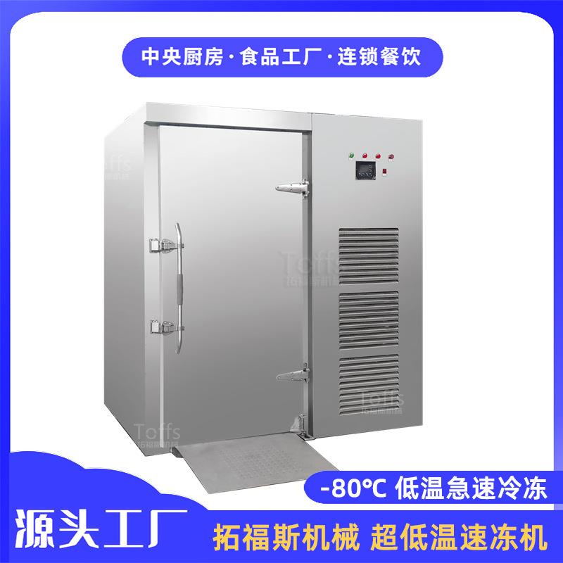 鲜冻虾仁速冻机基围虾白虾船冻急速冷冻设备对开门通道式速冻柜