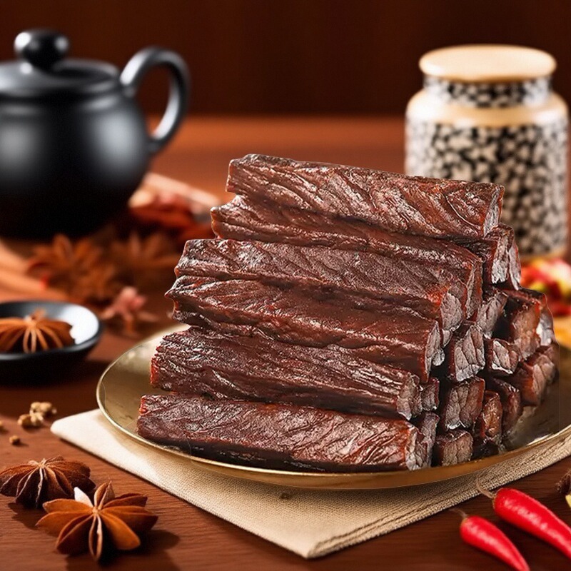 塔哈莱云南特产火烧干巴风干手撕牛肉干黑干巴美食牛干巴零食