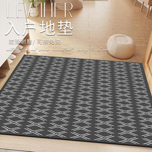 皮革入户门地垫免洗可擦可裁剪防滑门口进门脚垫子室内玄关PU地毯
