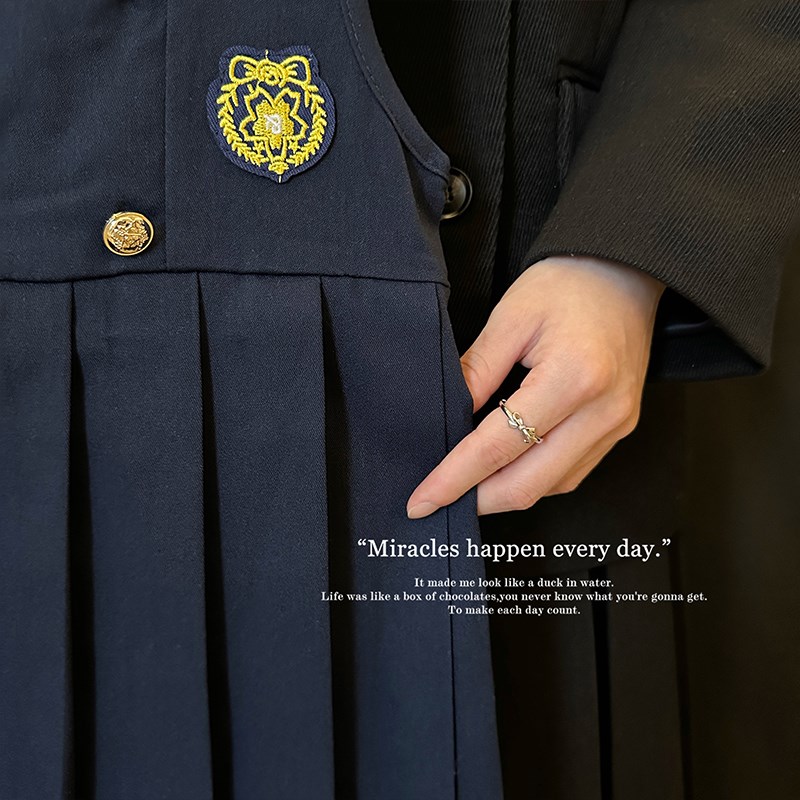 女童连衣裙秋季2024新款儿童学院风套装公主裙英伦风衬衫背带裙子