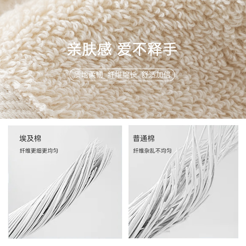 埃及长绒棉2022新款全棉吸水浴巾高级家用吸水男女冬季大毛巾