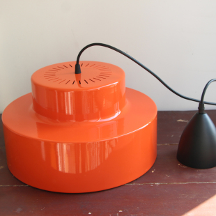 北欧餐厅吊灯圆桌吧台厨房卧室日式 桔灯 简约复古vintage中古风格