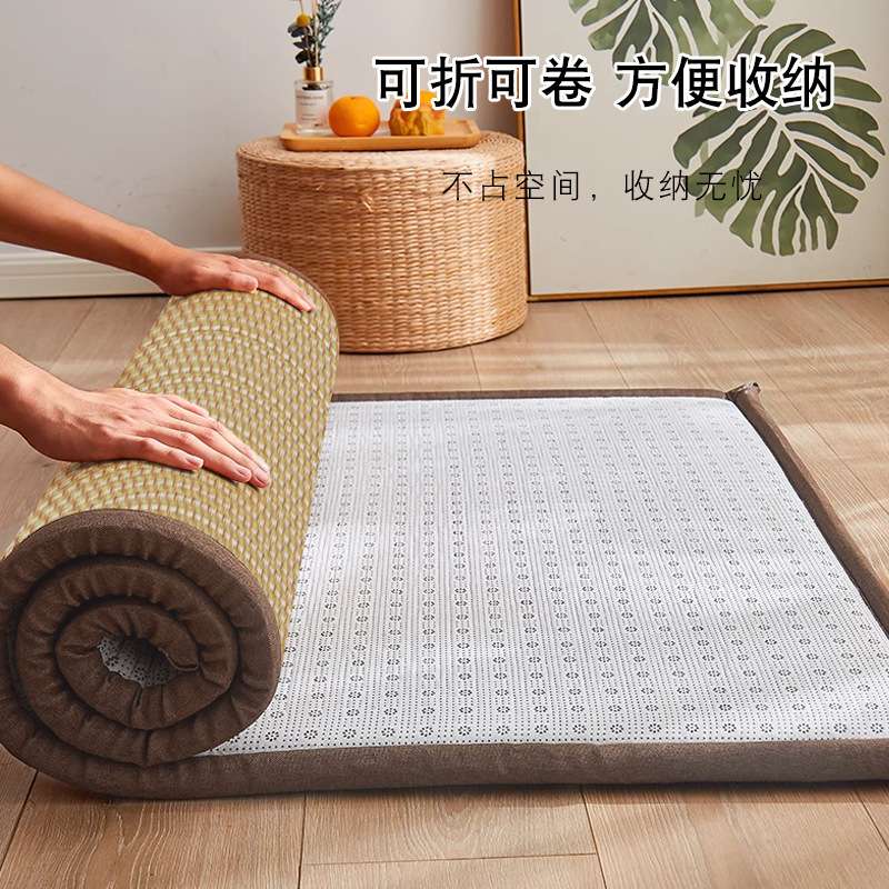 夏季凉席加厚地垫家用防摔儿童爬行垫飘窗卧室榻榻米海绵垫子