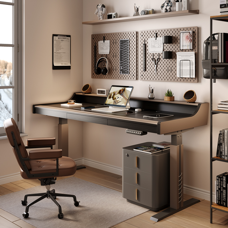 【国内发货】wzo电动升降电脑桌智能意式极简书桌设计师办公桌