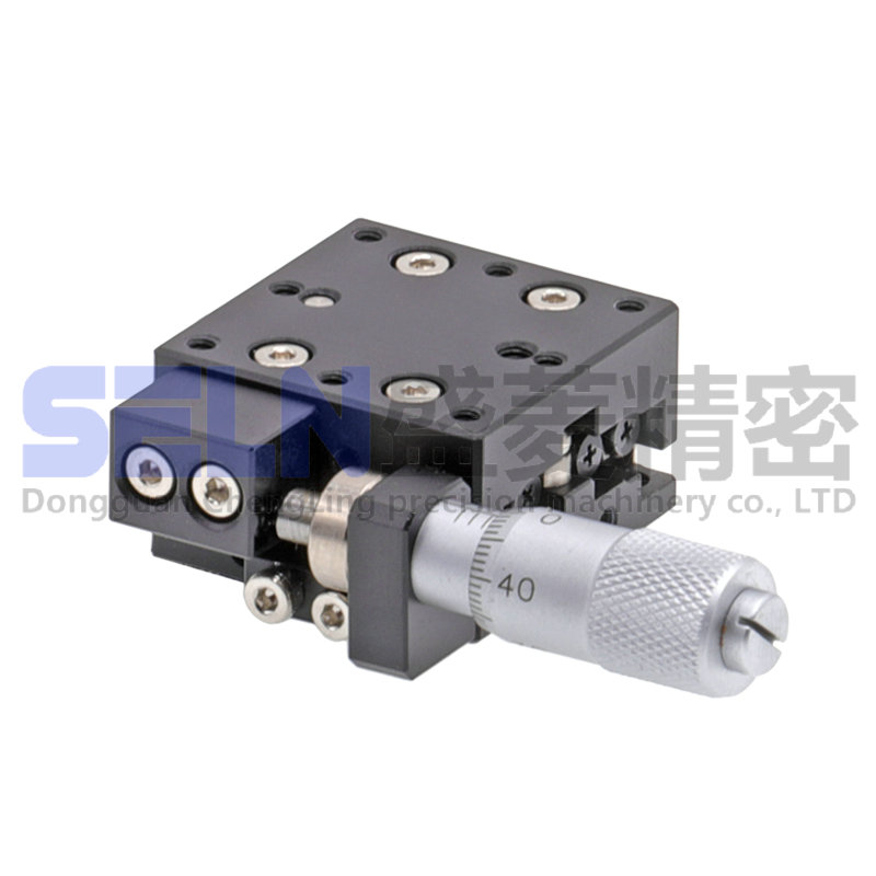 X轴滑台LX25-C/L/R交叉导轨型高精度千分尺手动旋转调节位移平台