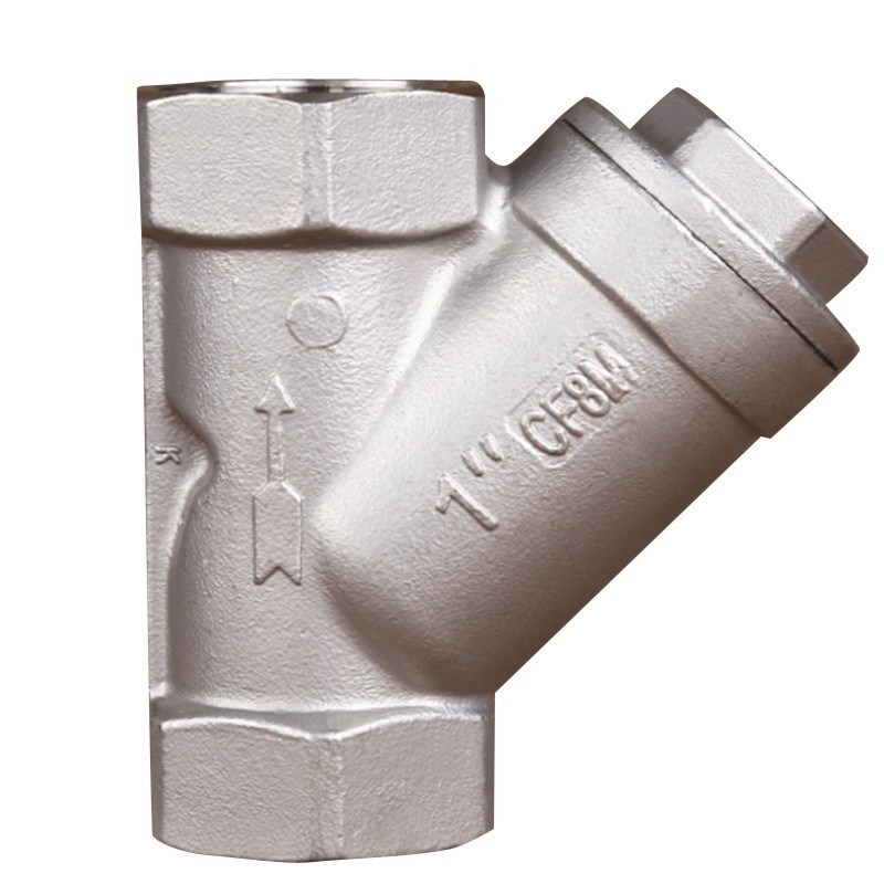 304不锈钢Y型过滤器316丝扣内螺纹过滤器工程 用阀门GL11W4分6分