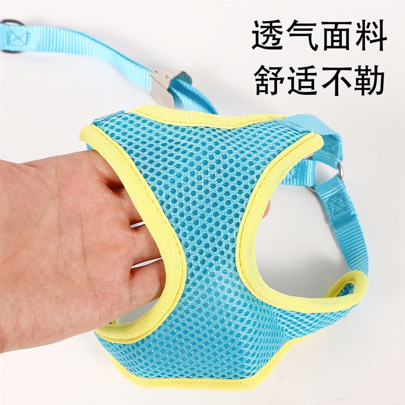 狗狗牵引绳背心式胸背带溜小型中型大型犬宠物狗绳金毛链子防咬断