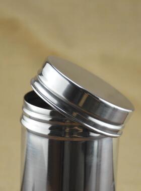 S588304不锈钢小号储物罐随身旅行车载茶叶罐密封罐烟罐化妆棉罐