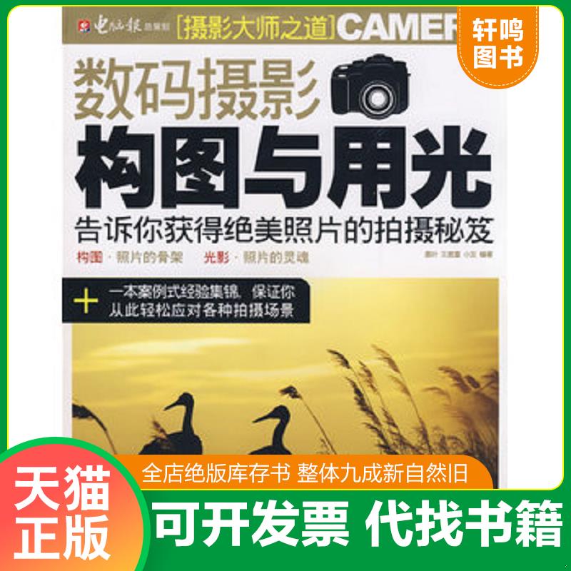 正版发货快数码摄影构图与用光（有光盘,没有手册） 墨叶,王鹿童,小灰编著 电脑报电子音像出版社