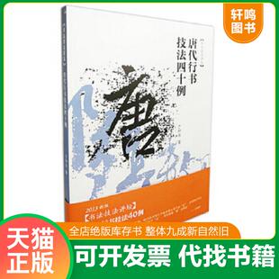 正版速发9787539844930 书法技法讲坛：唐代行书技法四十例（2013新版） 于钟华 安徽美术出版社