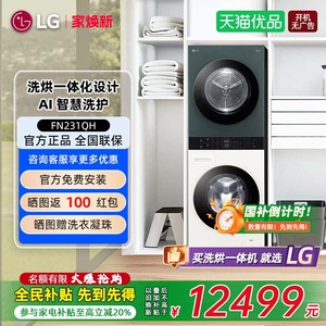【补贴20%】LG FN231QH 全自动洗烘塔套装13+10KG烘干一体洗衣机