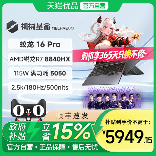 机械革命16英寸蛟龙16Pro游戏本