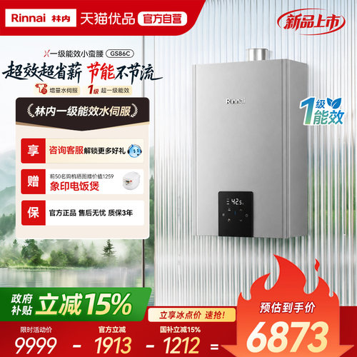 林内16LGS86C水伺服燃气热水器