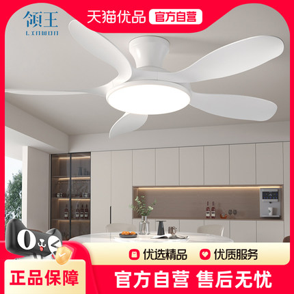 领王吸顶风扇灯2025新款客厅餐厅卧室家用吊扇灯带电扇一体的吊灯