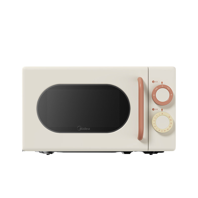 Midea/美的M2H1家用20L微波炉小滋味奶油风小型复古变频多功能