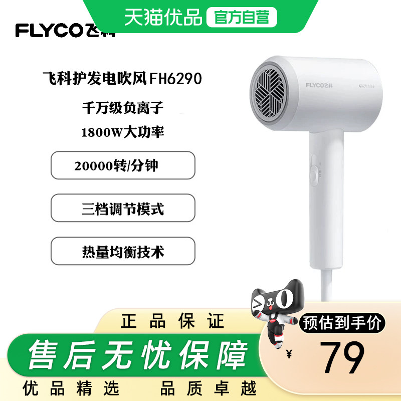 Flyco/飞科飞科电吹风机家用大功率速干负离子护发冷热风FH6290