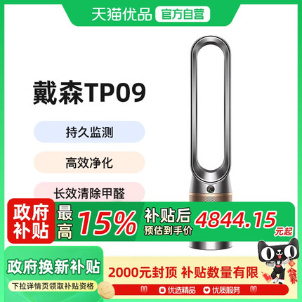 Dyson戴森TP09空气净化器无叶风扇循环凉风二合一