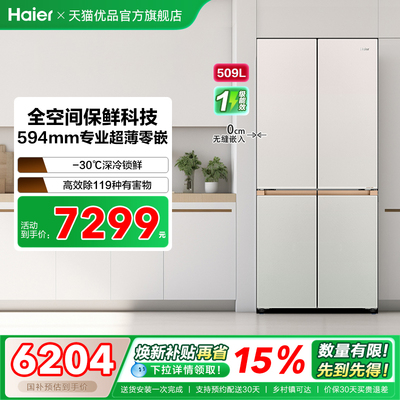 【精品】Haier/海尔 BCD-509WGHTD1BY6U1(定制)鎏光锦 冰箱