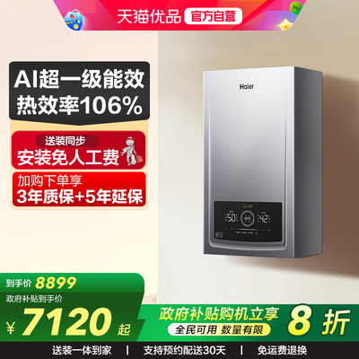 海尔燃气热水器采暖锅炉一级冷凝