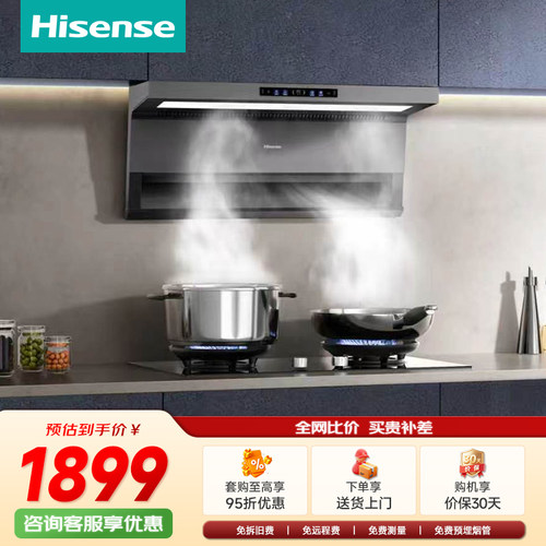 海信30立方大吸力顶侧双吸油烟机CXW-280-DK2