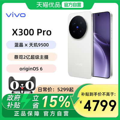 【政府补贴至高15%】vivo X300 Pro手机新品蔡司天玑旗舰拍照智能手机vivo官方旗舰店官网正品