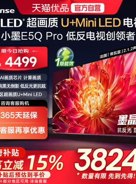 海信小墨E5Q Pro 65吋 ULED超画质U+Mini LED AI电视机E5NPRO升级