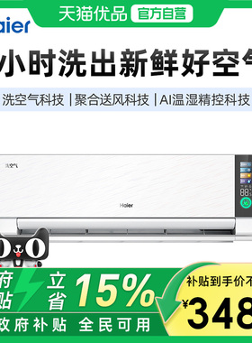 Haier/海尔 KFR-35GW/A4GAB81U1 洗空气空调挂机