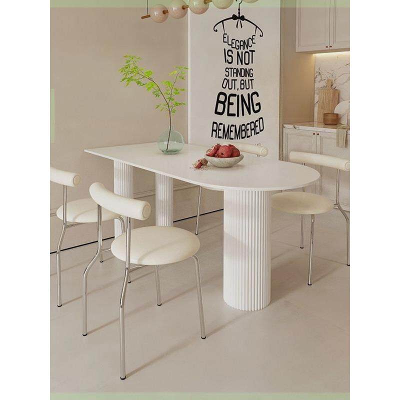 意式轻奢现代极简高级感岩板餐桌小户型不占空间长方形餐桌椅,住宅家具,岩板餐桌,淘宝优惠券,粉丝福利购,淘宝优惠卷