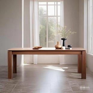 精挑FAS级 无金属无螺丝 北美樱桃木餐桌 原木榫卯桌子黑胡桃书桌