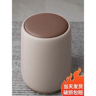 北欧沙发小圆凳40cm家用客厅茶几矮凳圆墩化妆凳墩子换鞋凳42cm高