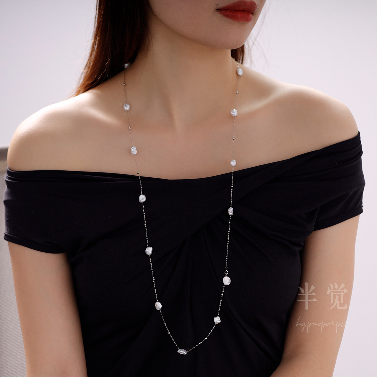 半觉铂金顶配极光满天星keshi7-9自带氛围感任意调节多戴百搭项链