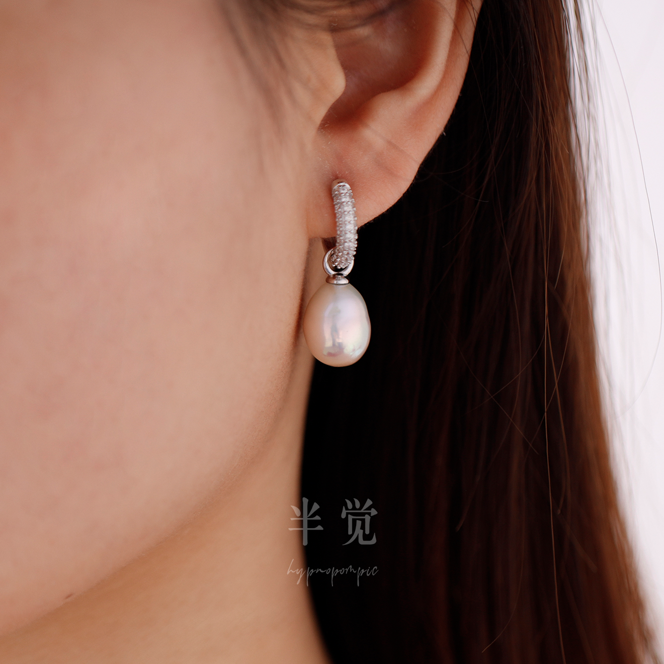 半觉珠光闪亮绝顶特选假日公主炫彩10/11天花板纯银多戴巨美耳环