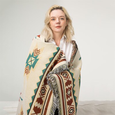 新品Tribdal Blankets Indian Outdoor Rugs Camping Picnic Blan