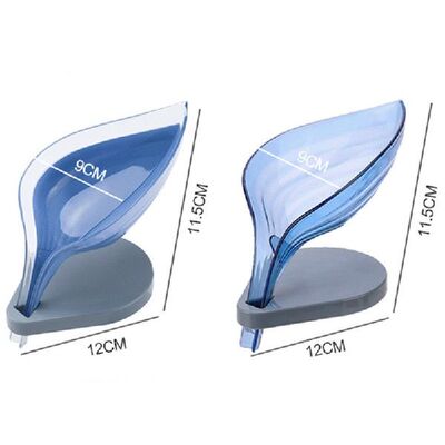 新品Leaf Soap Holder Bathroom Shower Soap Dish WaXll Shelf