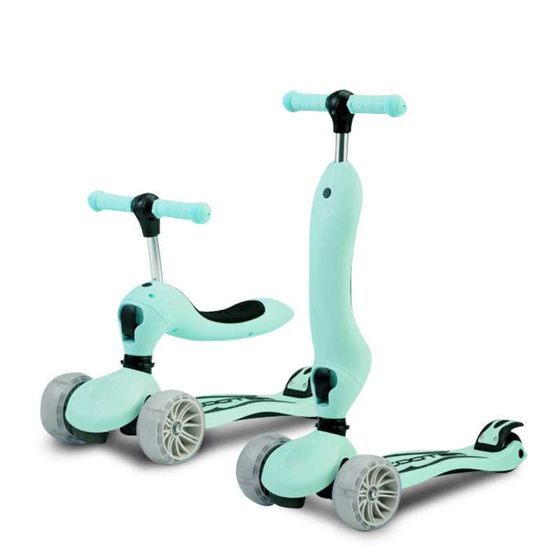 极速儿童滑板车1-6岁3婴幼儿宝宝可坐单脚溜溜R二合一滑滑多功能