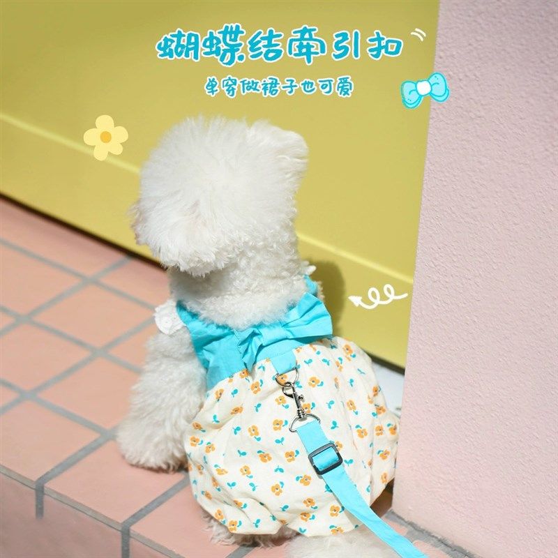 极速狗狗衣服夏季宠物泰迪比熊z博美犬小型犬小狗裙子夏天薄款带