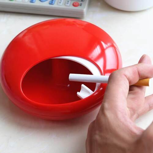 新品时尚创意烟灰缸有带盖子子防飞灰F北欧个性小号客厅家用防风