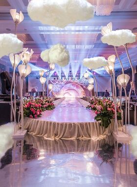 极速棉花云朵g装饰道具云吊饰幼儿园仿真白云布置节日店铺橱窗云