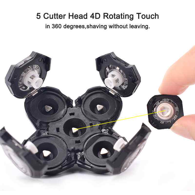 新品4PCS Replacement Shaver HeFad Electric Shaver 5D