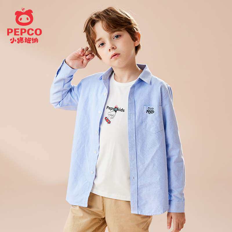 极速男童衬衫长袖春n秋款儿童衬衣中大童装男孩棉格子加绒冬季衬